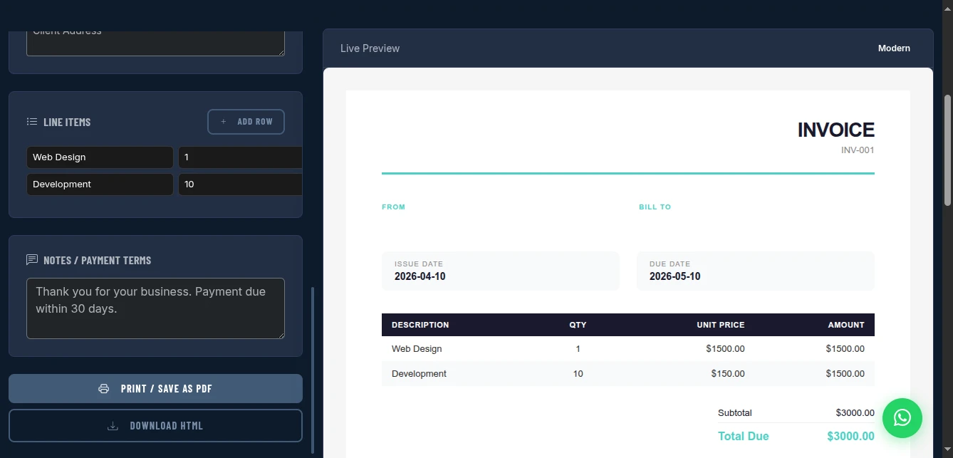 How to Create Professional Invoices Without Accounting Software